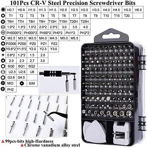 110 in 1 Professional Precision Screwdriver Set / Multi-Function Magnetic Repair Tool Kit