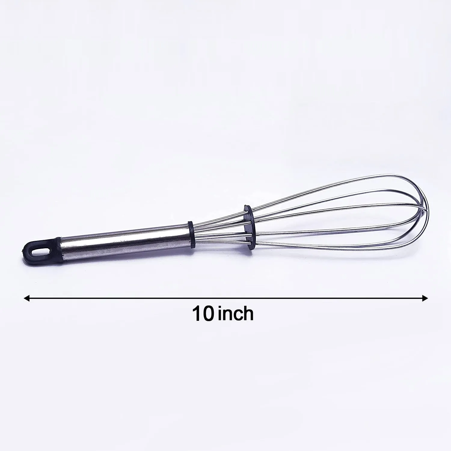 2571 Stainless Steel Wire Whisk,Balloon Whisk,Egg Frother, Milk & Egg Beater (10 inch)