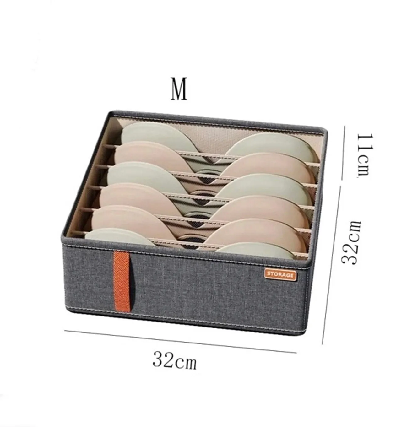 2Pack 20 Cell Drawer Organizers for Storing Socks, Underwear, Ties