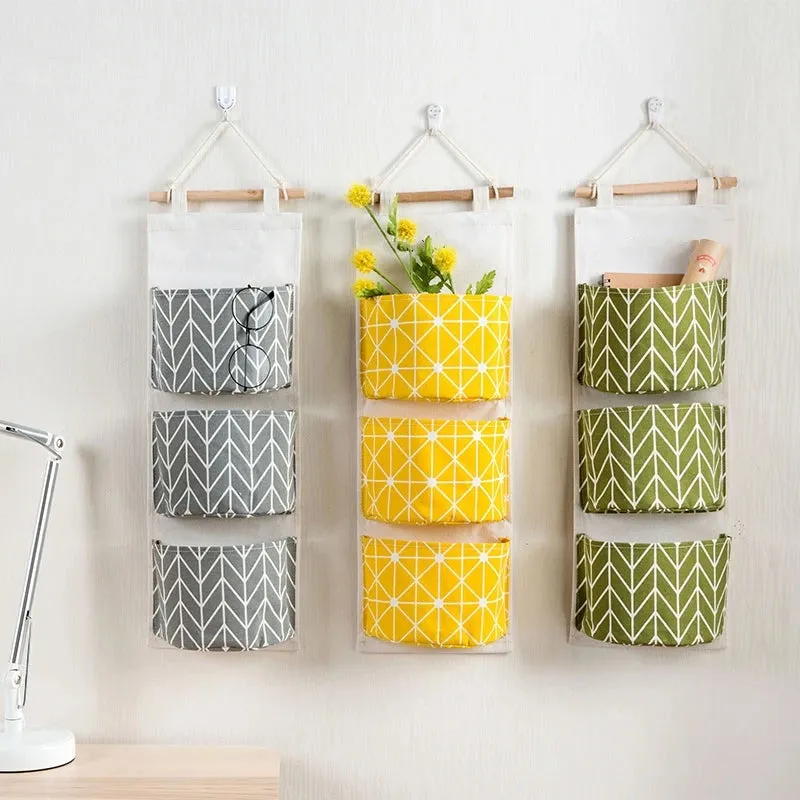 3X GRIDS WALL HANGING STORAGE ORGANIZER