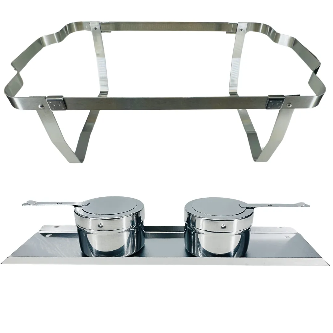 8-Quart Stainless Steel Dual Tray Chafer Set