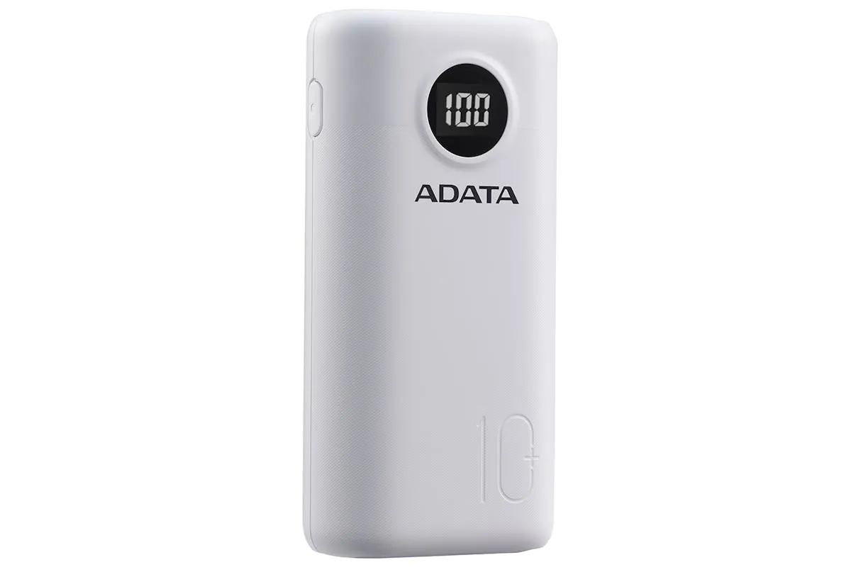 ADATA 10000mAh Portable Power Bank | White