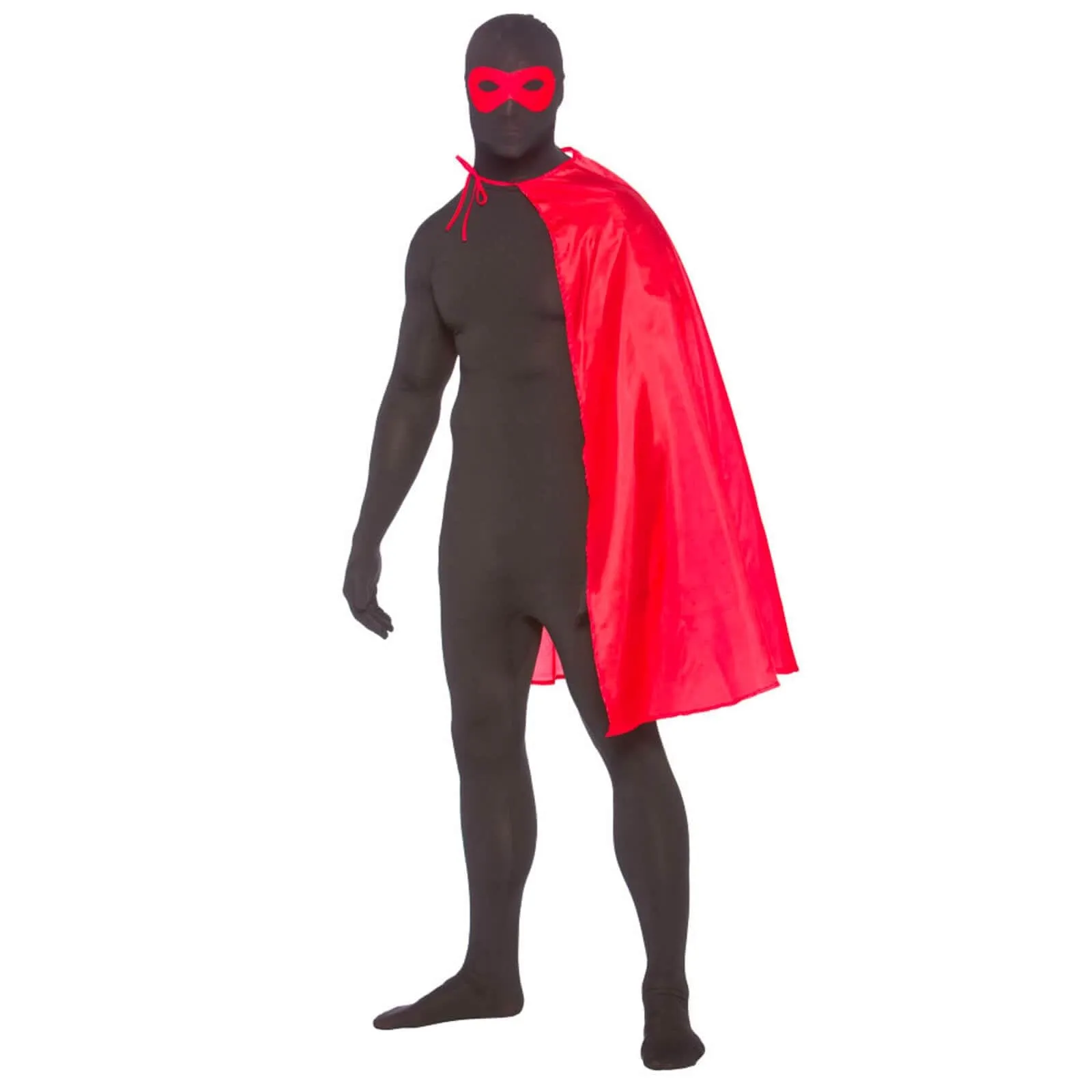 Adults Superhero Cape With Mask Stag Hen Fancy Dress