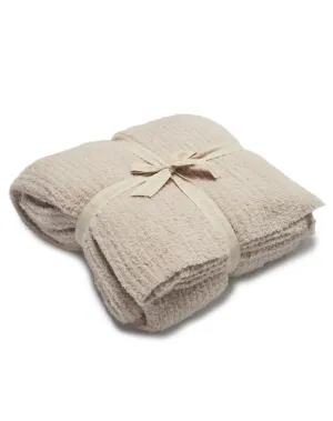 Barefoot Dreams - Cozychic Ribbed Bed Blanket in Stone