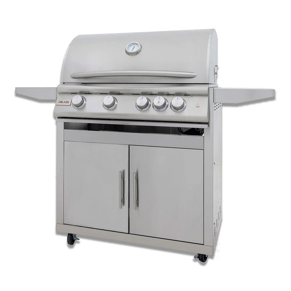 Blaze 32 Inch 4 Burner LTE Plus Stainless Steel Gas Grill BLZ-4LTE3-NG