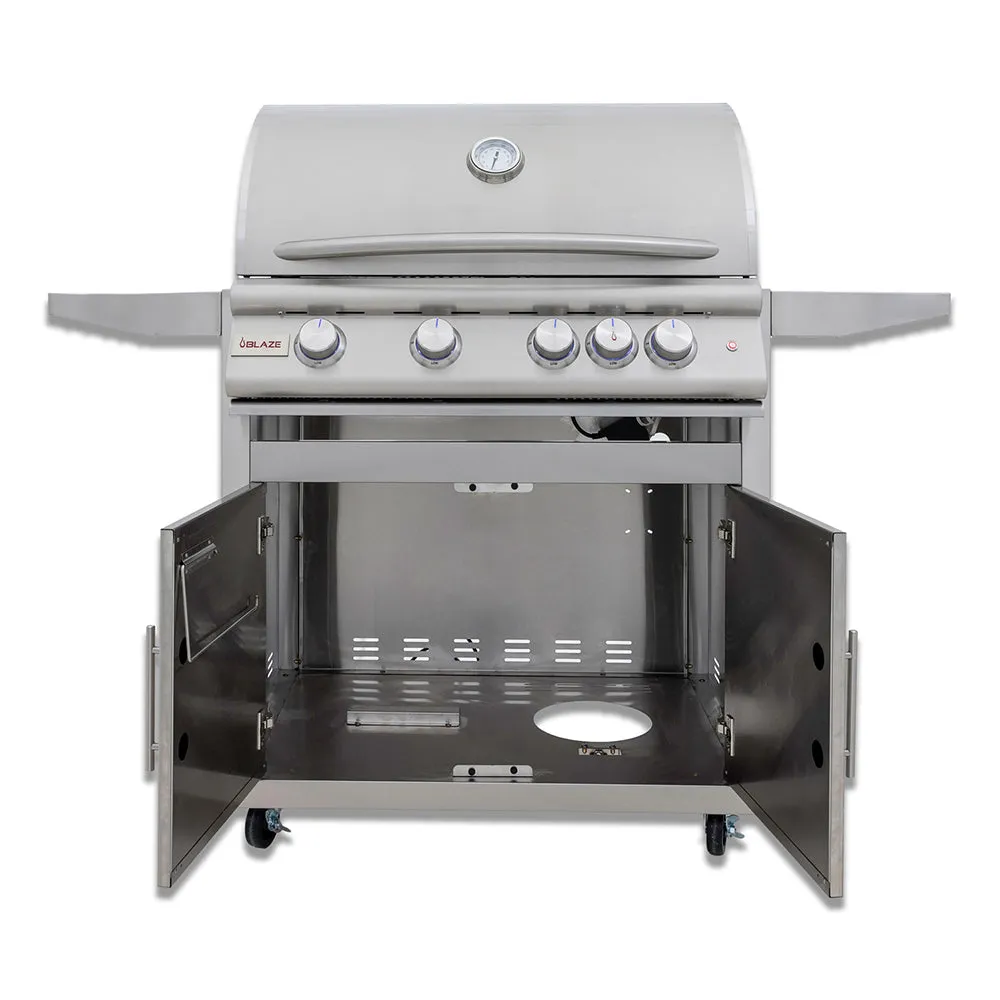 Blaze 32 Inch 4 Burner LTE Plus Stainless Steel Gas Grill BLZ-4LTE3-NG