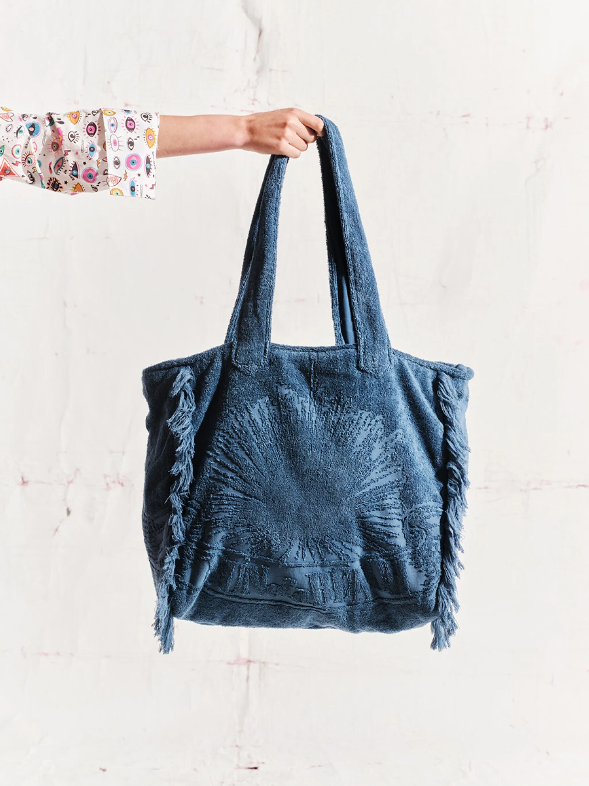 Blue | Terry Tote Beach Bag