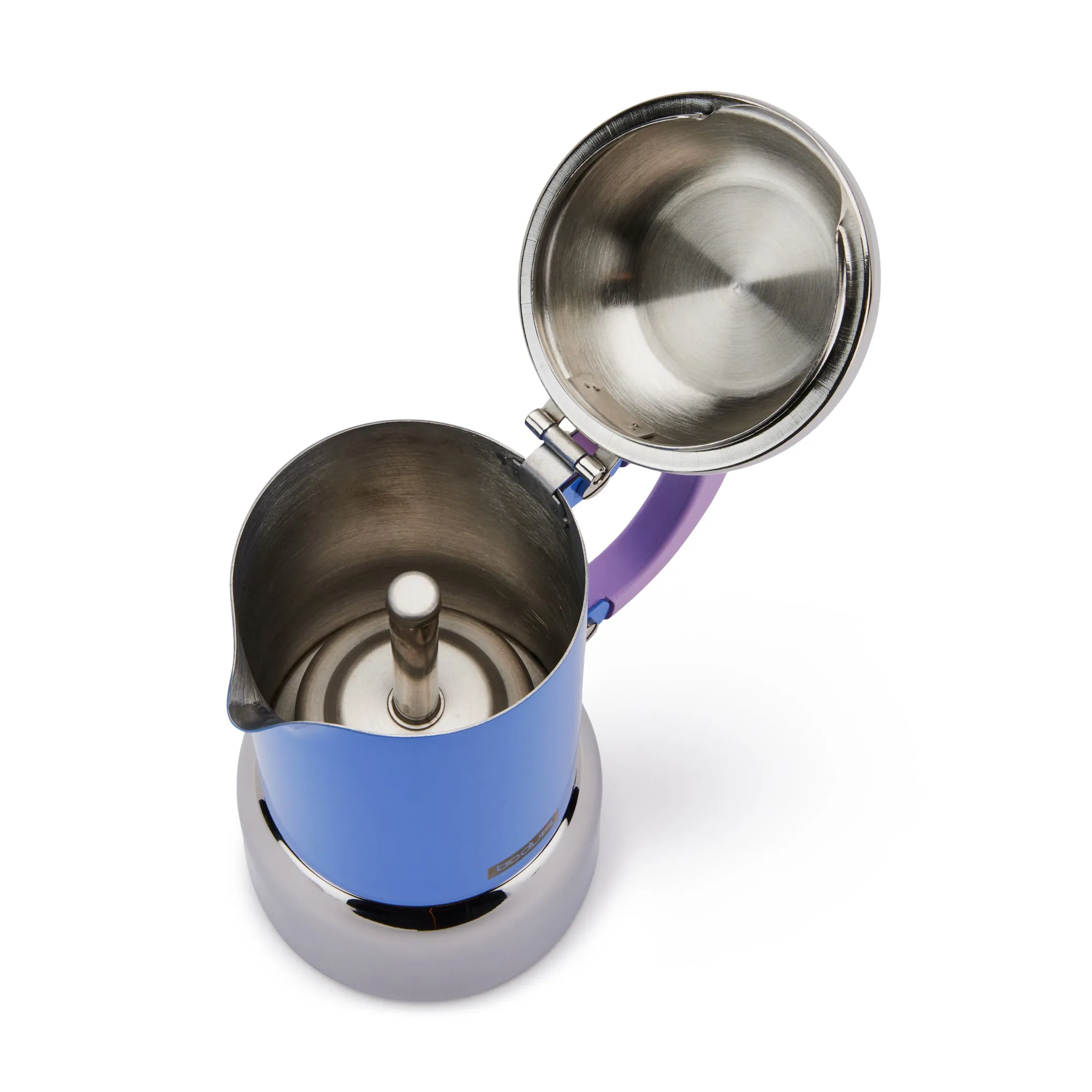 Bodum Chambord Stainless Steel Espresso Maker - Pale Blue