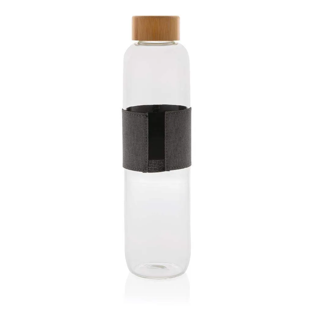 Borosilicate Glass Bottle with Bamboo Lid