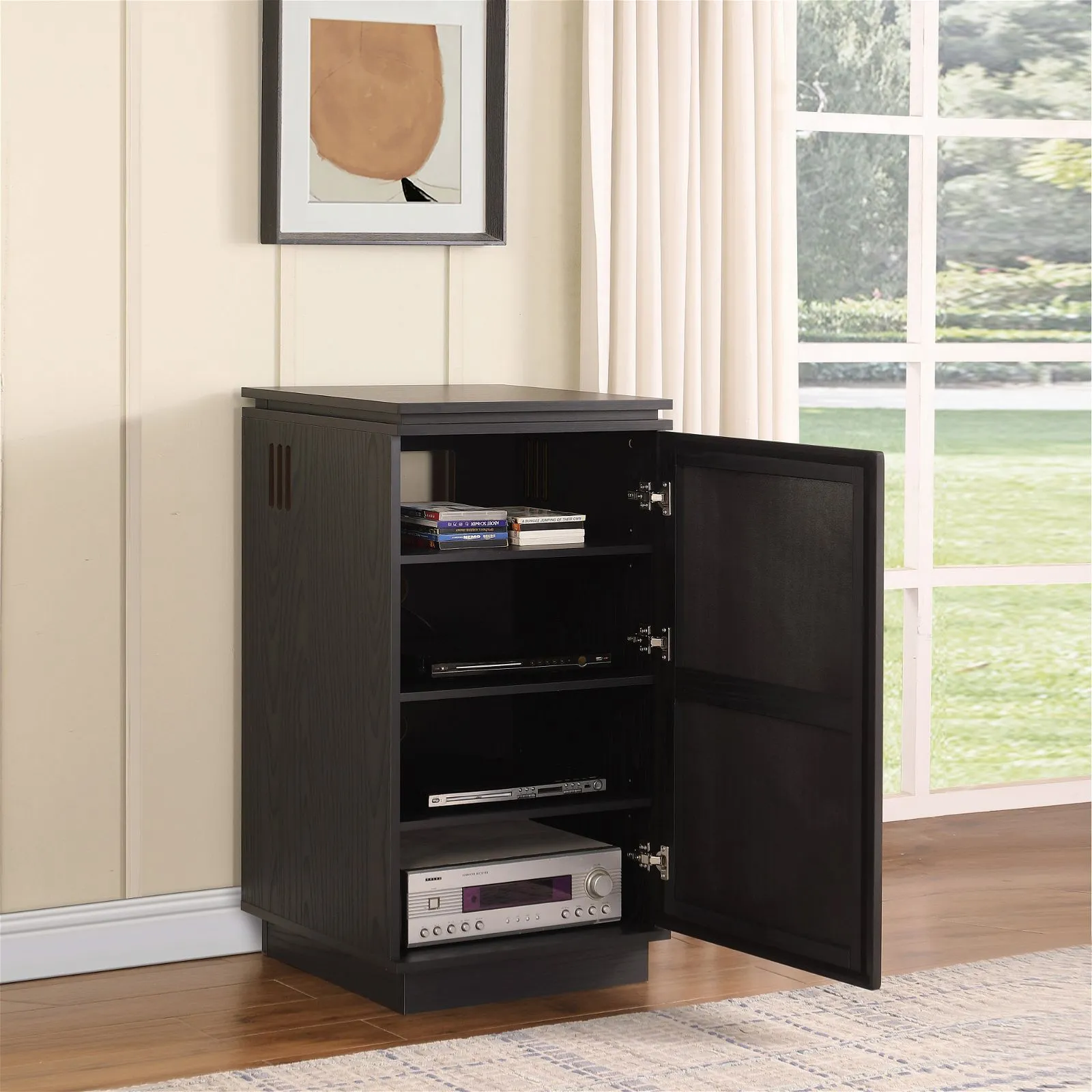 BROADWAY HiFi BLACK Oak Entertainment Rack by Tauris™