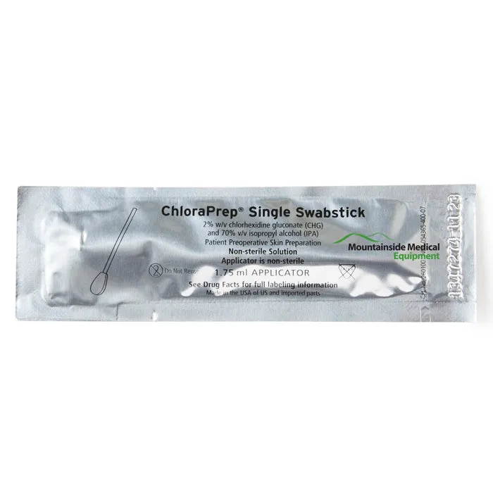 ChloraPrep One-Step Single Swabstick Applicators 1.75 ml with Chlorhexidine Gluconate and Isopropyl Alcohol , 48/Box