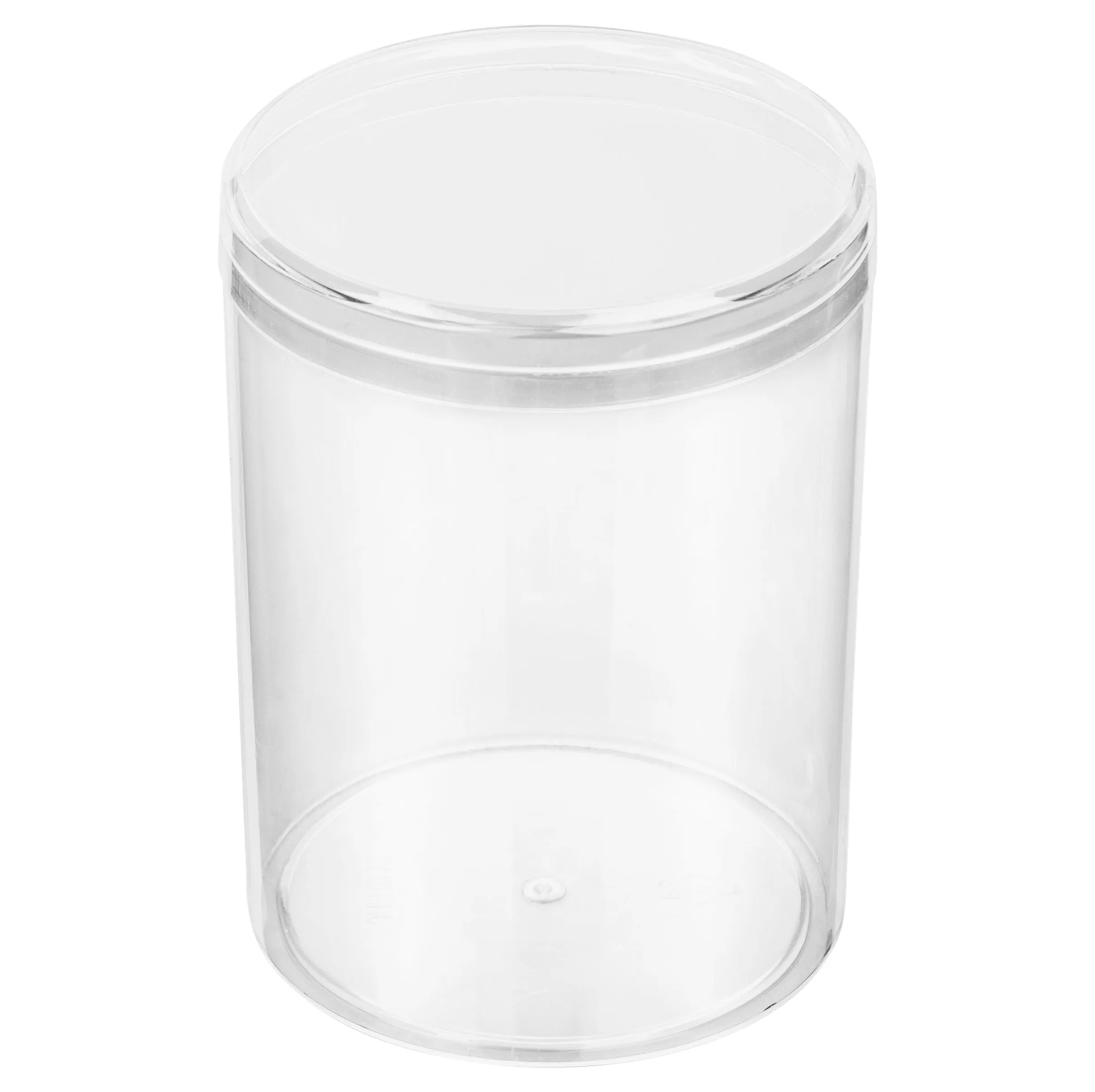 Clear Acrylic Boxes Round 2.75"x3.75" 24 Pack