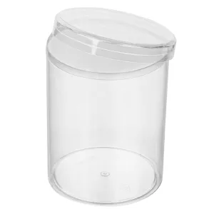 Clear Acrylic Boxes Round 2.75"x3.75" 24 Pack