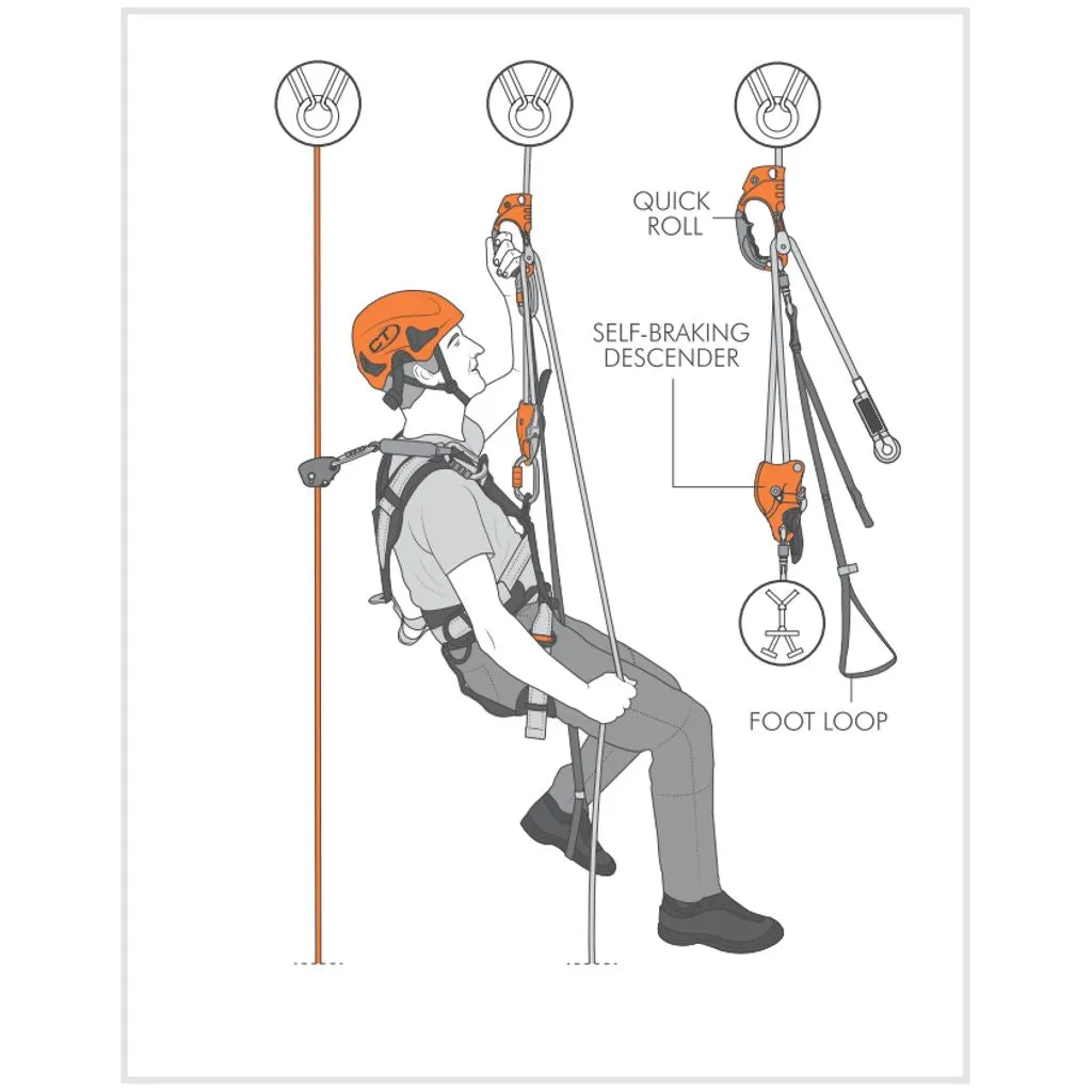 CT Quick Roll (Left) Hand Ascender With Pulley