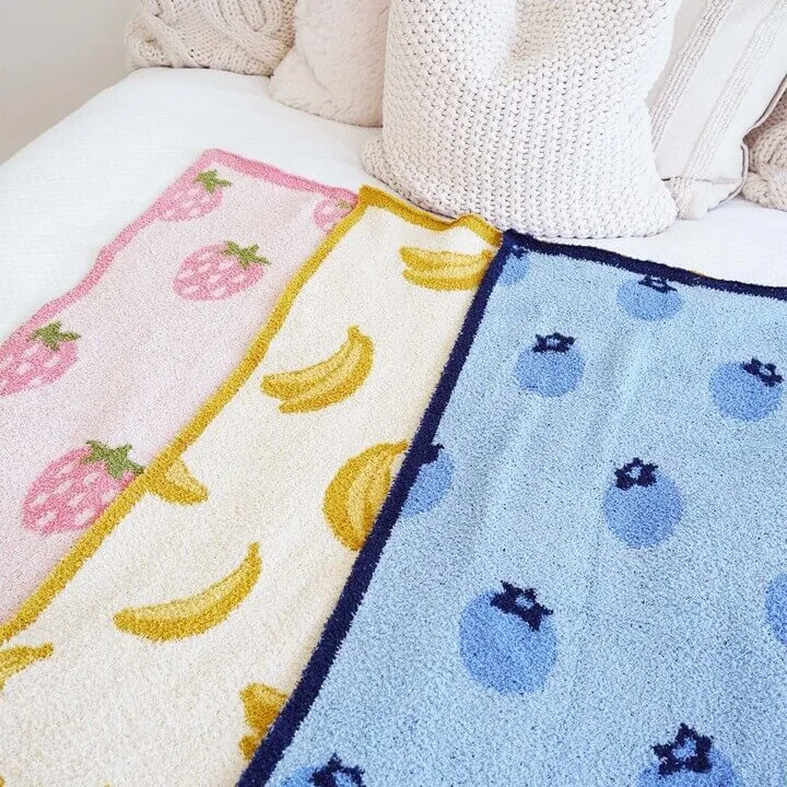 CuddleLane™ Luxe Blankets | Fruits