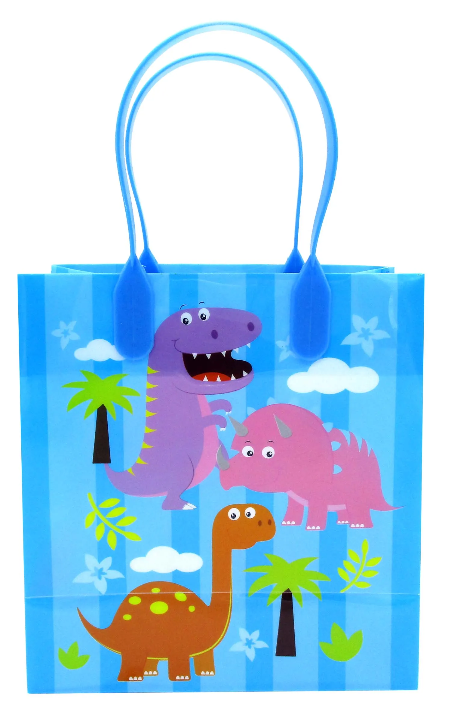 Dinosaur Party Favor Bags Treat Bags - Set of 6 or 12