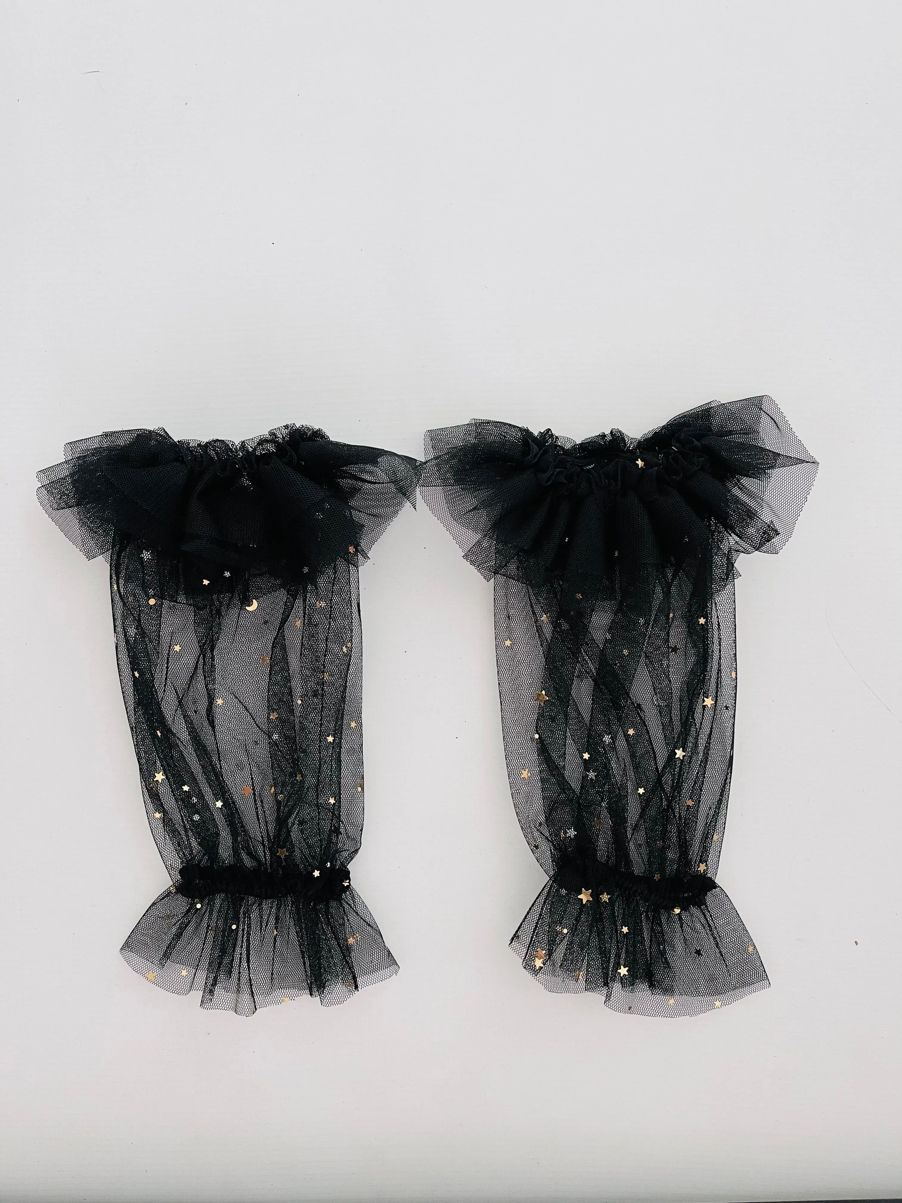 DOLLY® STARS & MOON ⭐️ 🌙 'RUFFLE YOUR LIMBS' GLOVES/ LEGGINGS black