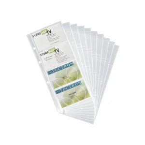 Durable Business Card Pockets, 10/pack