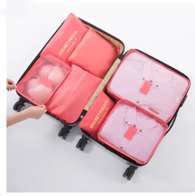 Durable Waterproof Nylon Packing Cube Travel Organizer Bag