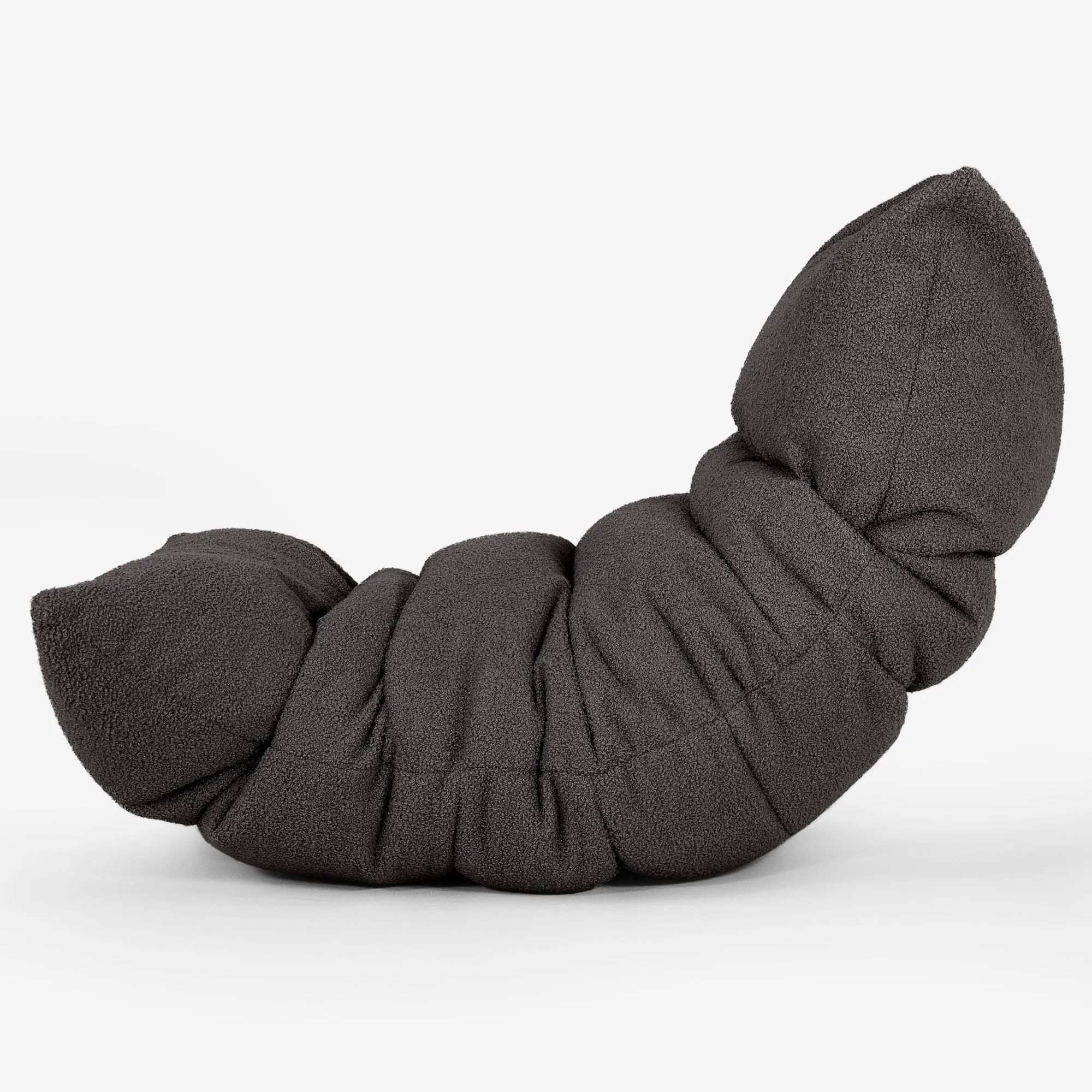 Eva Lounger Bean Bag - Boucle Graphite Grey