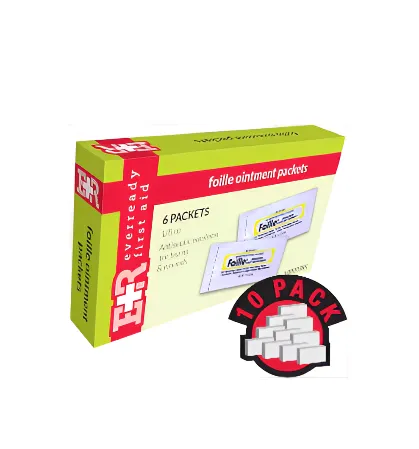 Ever Ready First Aid Foille Burn Ointment, 1/8 Oz Packet, in Kit Unit Box, 6's, 10 Count