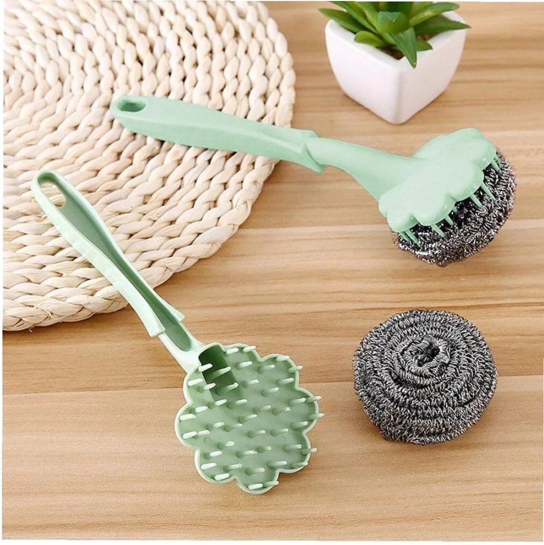 Flower Shape Stainless Steel Wire Ball Brush