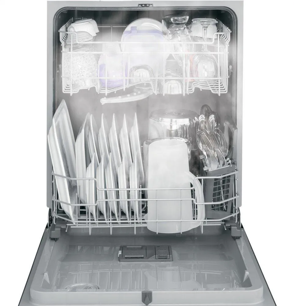 GDT530PGPWW GE® ENERGY STAR® Top Control with Plastic Interior Dishwasher with Sanitize Cycle & Dry Boost