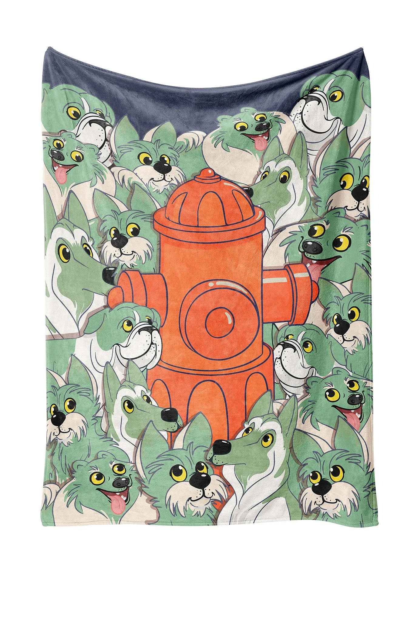 Hero Worship Dog Print Personal-Sized Throw