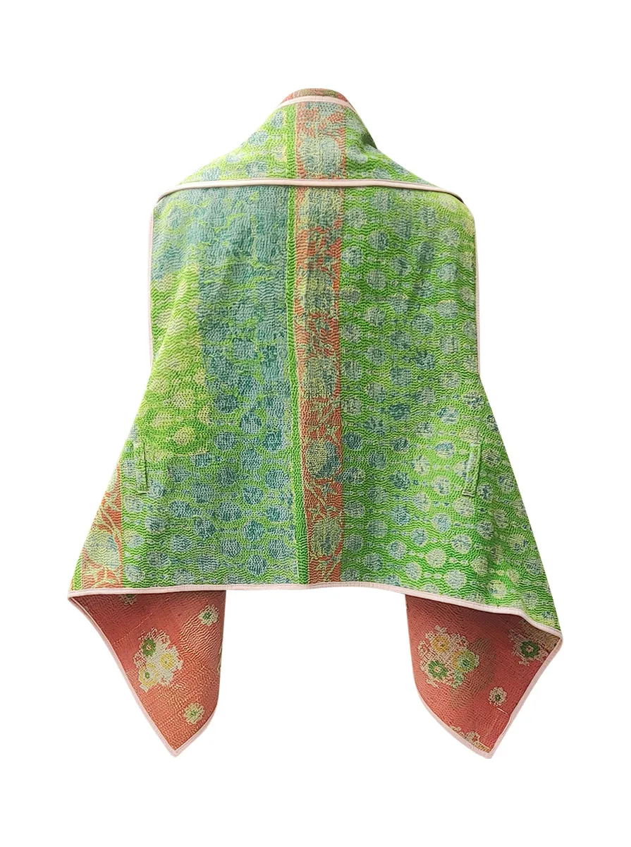 kantha vintage cape rumani