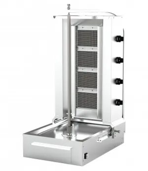 Kebab King 4 Gas Burner Doner Kebab Grill - GKLG151