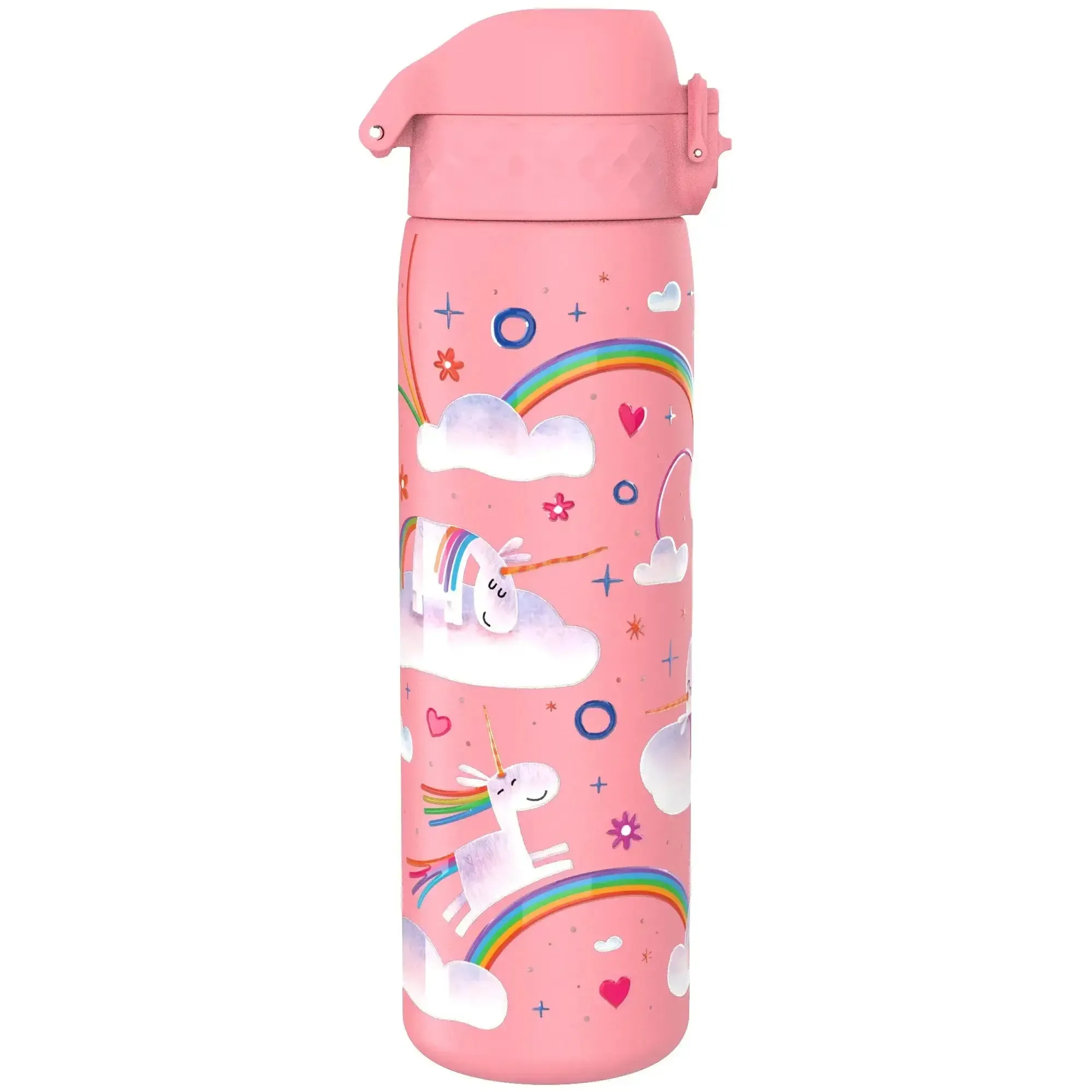 Leak Proof Slim Thermal Steel Water Bottle, Insulated, Unicorn, 500ml (17oz)