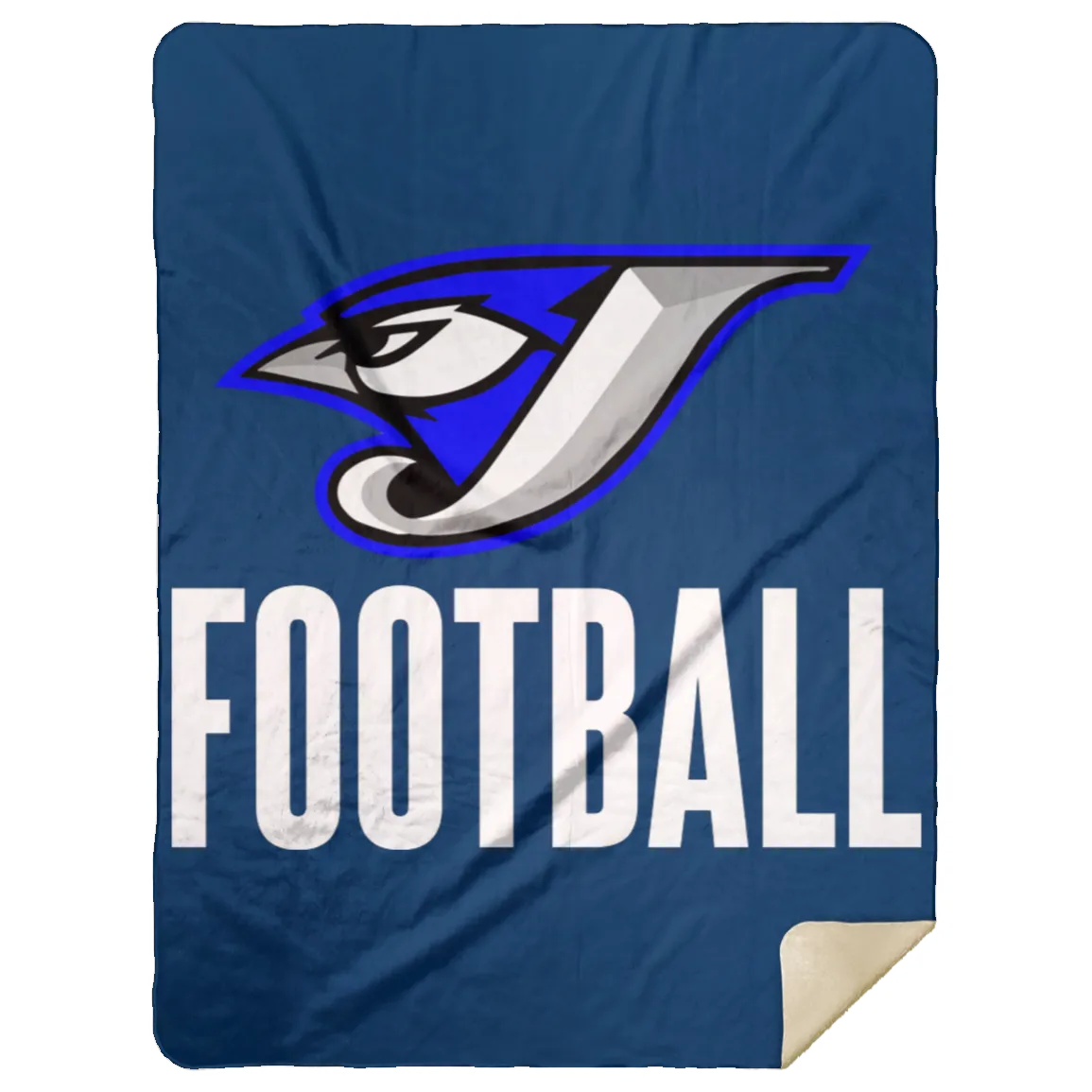 Logo Football MSHL Premium Sherpa Blanket 60x80