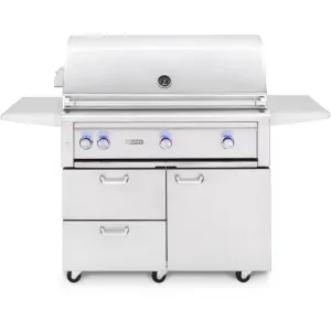 Lynx L42TRF Professionals 42-Inch Freestanding Gas Grill With One Infrared Trident Burner And Rotisserie