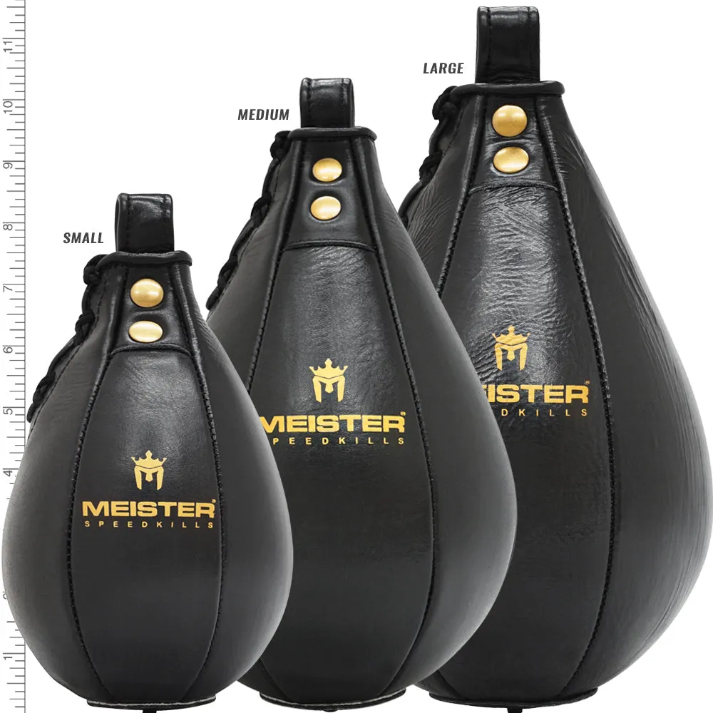 Meister SpeedKills™ Leather Speed Bag - Black - Small