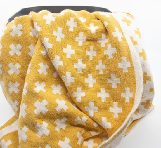 Organic-cotton Cot Blankets - Popcorn