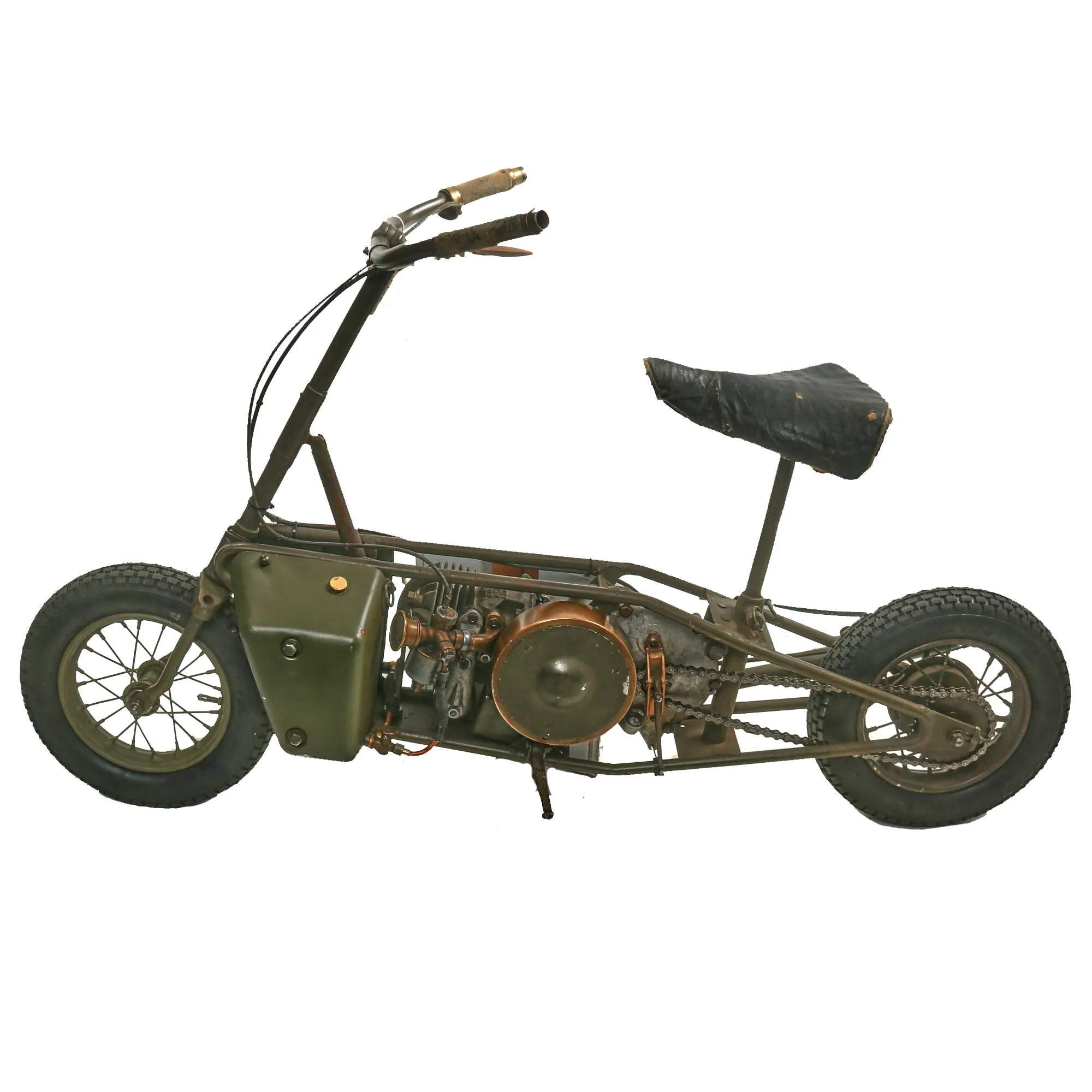 Original British WWII 1942 Mark I Excelsior Welbike Folding Miniature Airborne Motorcycle - Frame Number 826 - Fully Functional