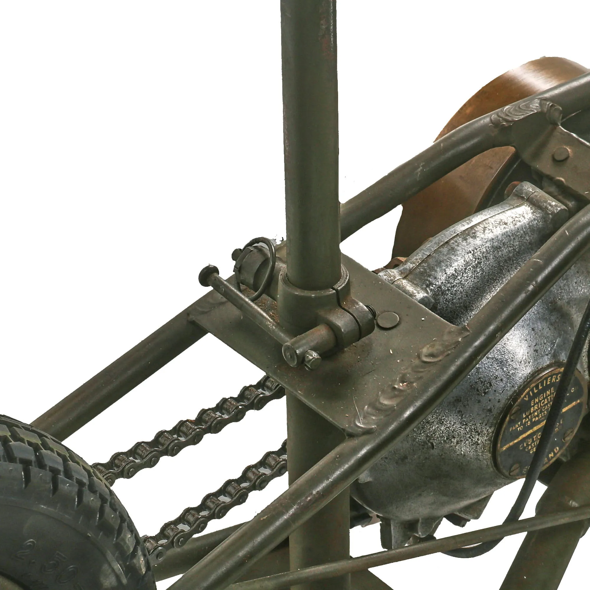 Original British WWII 1942 Mark I Excelsior Welbike Folding Miniature Airborne Motorcycle - Frame Number 826 - Fully Functional