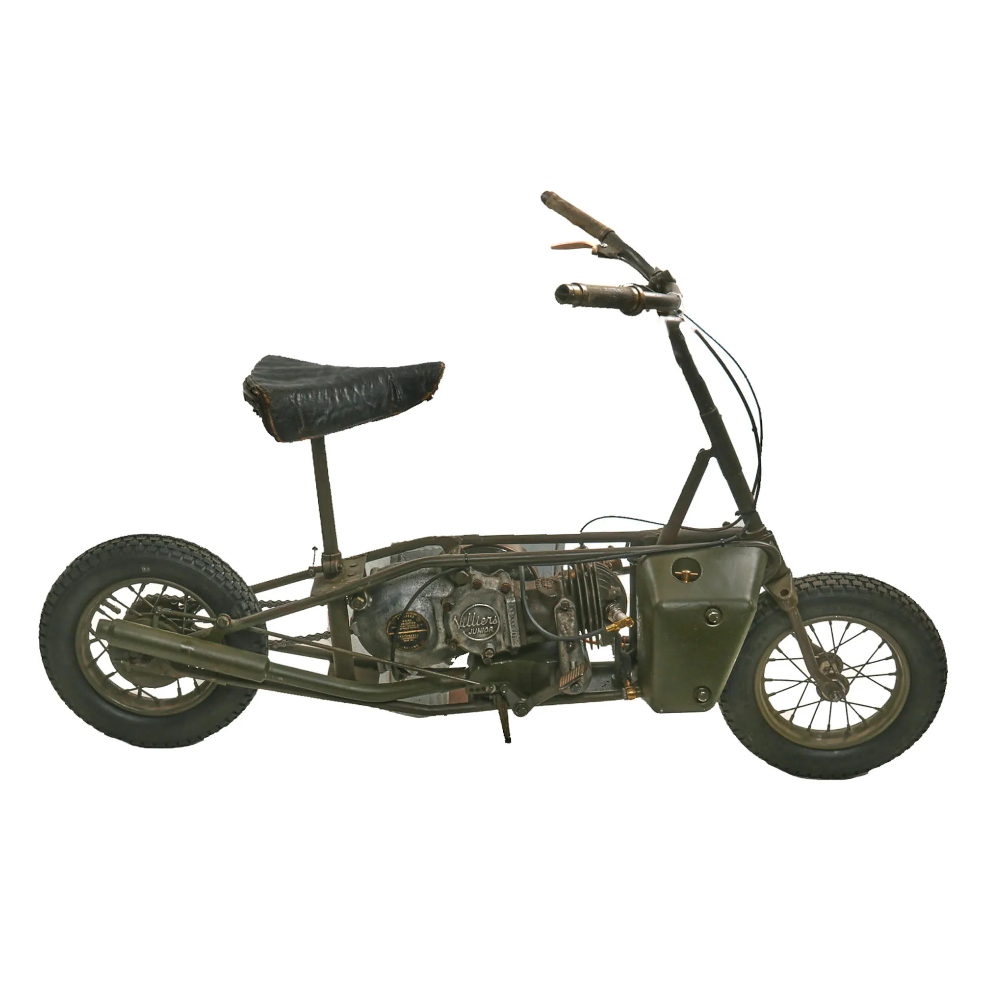 Original British WWII 1942 Mark I Excelsior Welbike Folding Miniature Airborne Motorcycle - Frame Number 826 - Fully Functional