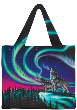 "Sky Dance - Wolf Song" Reusable Shopping Bag by Metis Artist Amy Keller-Rempp