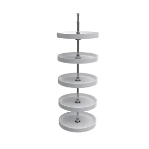 Rev-A-Shelf / 6065-18-11-52 / Polymer Full-Circle 5-Shelf Lazy Susans for Tall Pantry Cabinets