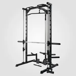 RitFit PSR05 2.0 Multifunctional Smith Machine Power Rack with LAT-Pull Down System