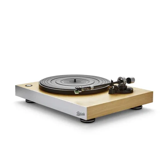 Roberts Stylus Luxe Direct Drive Turntable and Klipsch Heritage ProMedia 2.1 Bluetooth Speaker System Walnut HiFi Package