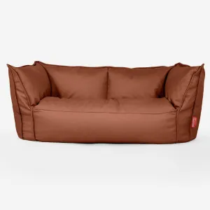 Ruben Bean Bag Sofa - Vegan Leather Chestnut