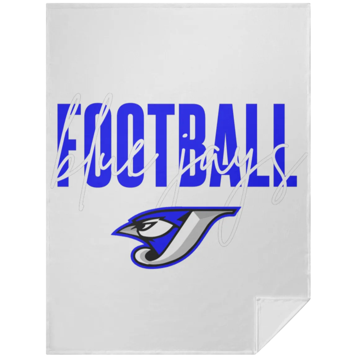 Script Football TVL Twin Velvet Blanket 60x80