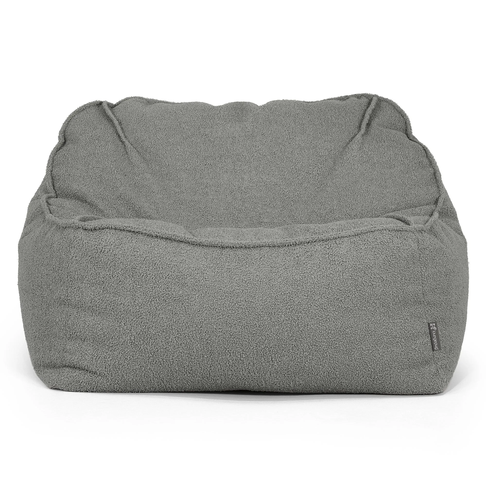 Sloucher Bean Bag Chair - Boucle Grey