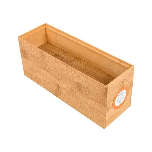 Stackable Bamboo Drawer Bins