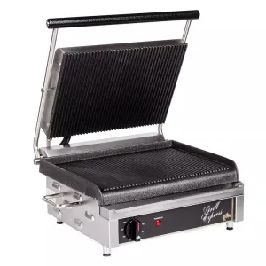 Star GX14IG Countertop Sandwich Grill with Grooved Plates-240V, 2800W