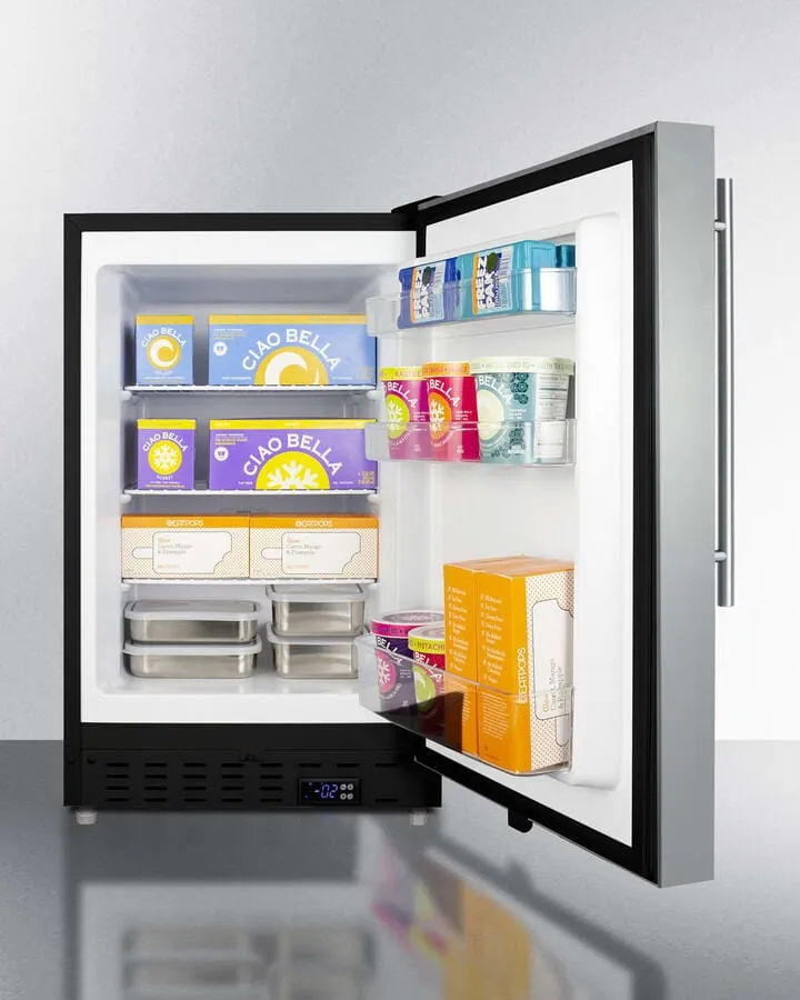 Summit 21" Built-In All-Freezer ALFZ37BCSSHV