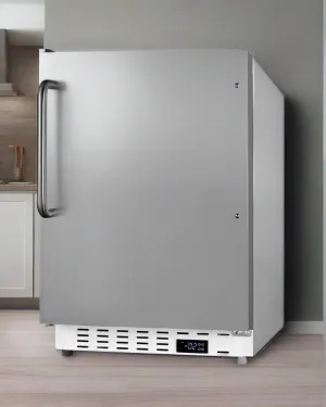 Summit 21" Stainless Steel Built-in Freezer ALFZ36CSS