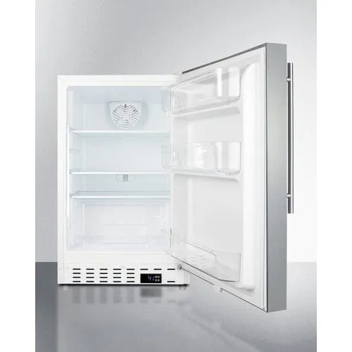 Summit 21" Stainless Steel Door All-Refrigerator ALR46WSSHV